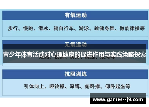 青少年体育活动对心理健康的促进作用与实践策略探索
