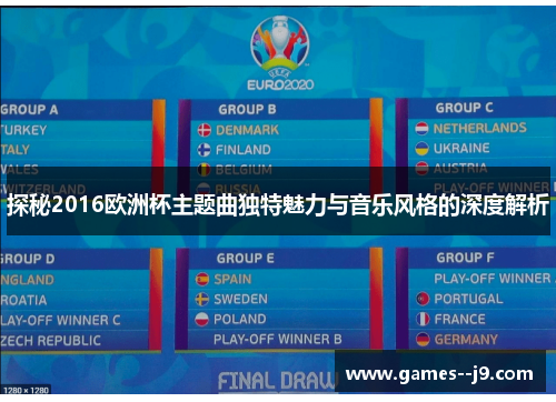 探秘2016欧洲杯主题曲独特魅力与音乐风格的深度解析